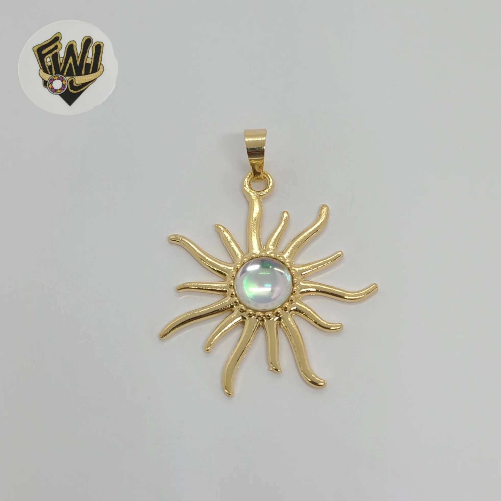 Gold Laminate Sun Pendant Necklace | Elegant Design | BGF