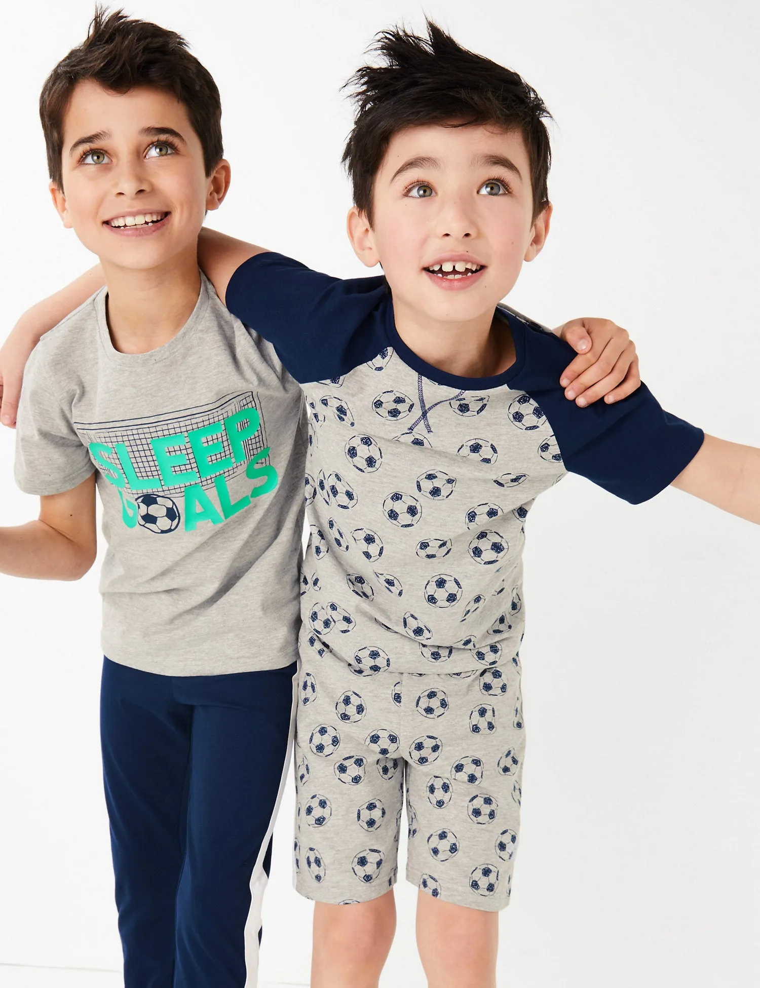 2 Pack Football Print Pyjama Sets