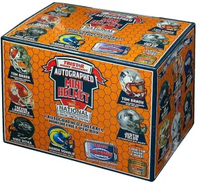 2021 TriStar Autographed Mini Helmet Football National Edition Hobby Box