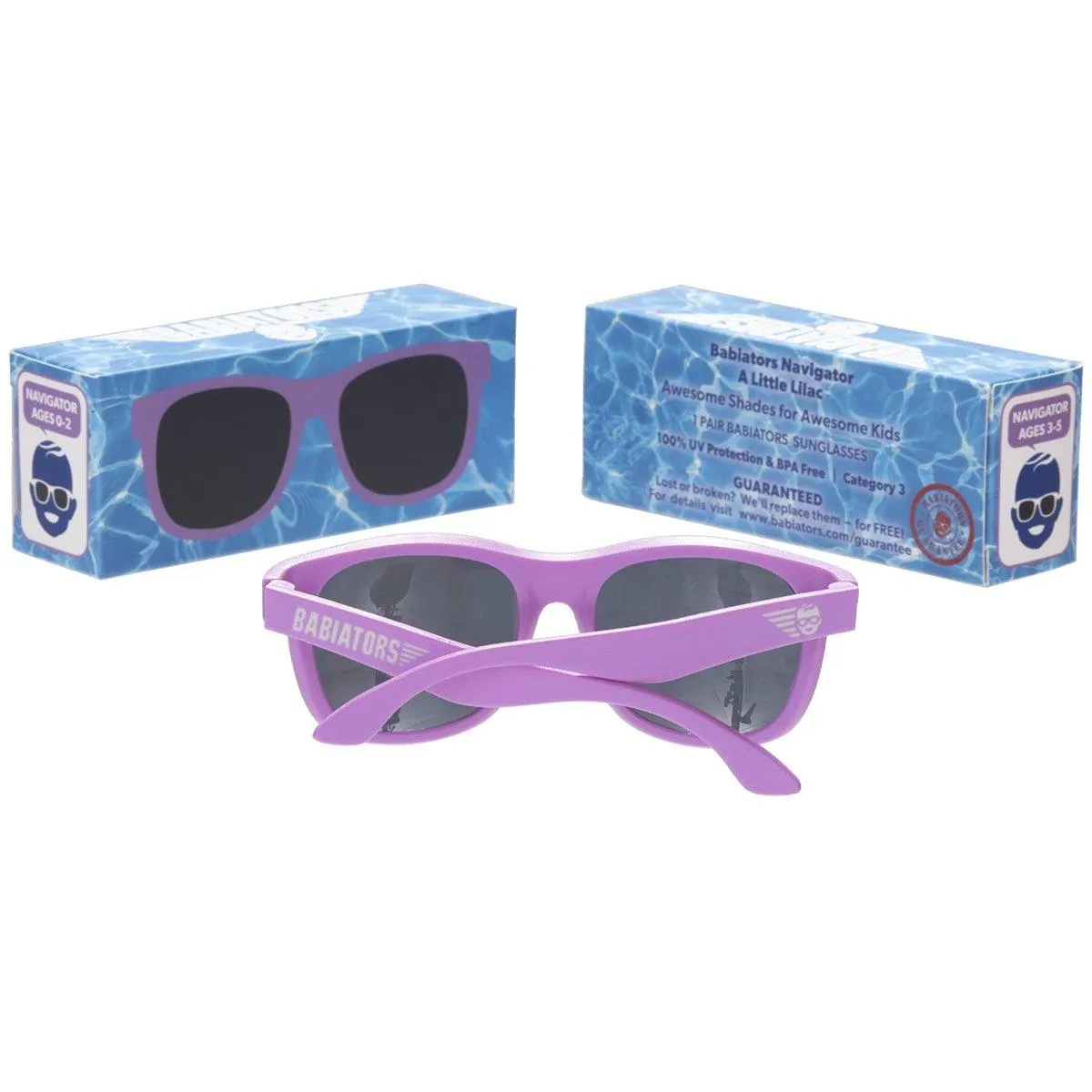 A Little Lilac Navigator Kids Sunglasses