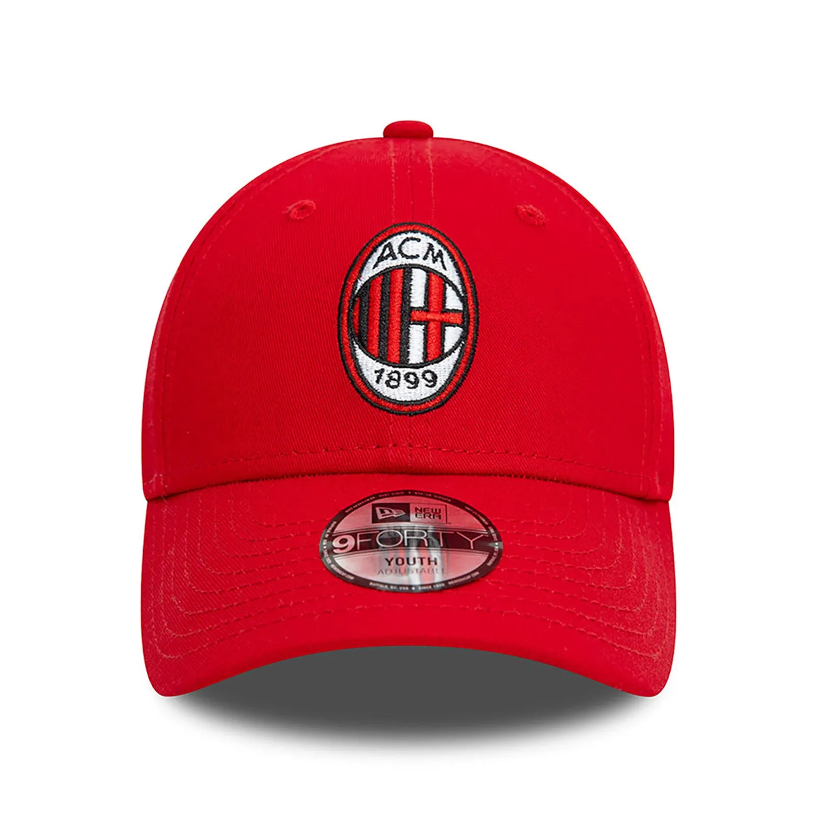 AC Milan Kids Red 9FORTY Cap Cloth Strap Adjustable Football (Soccer) By New Era