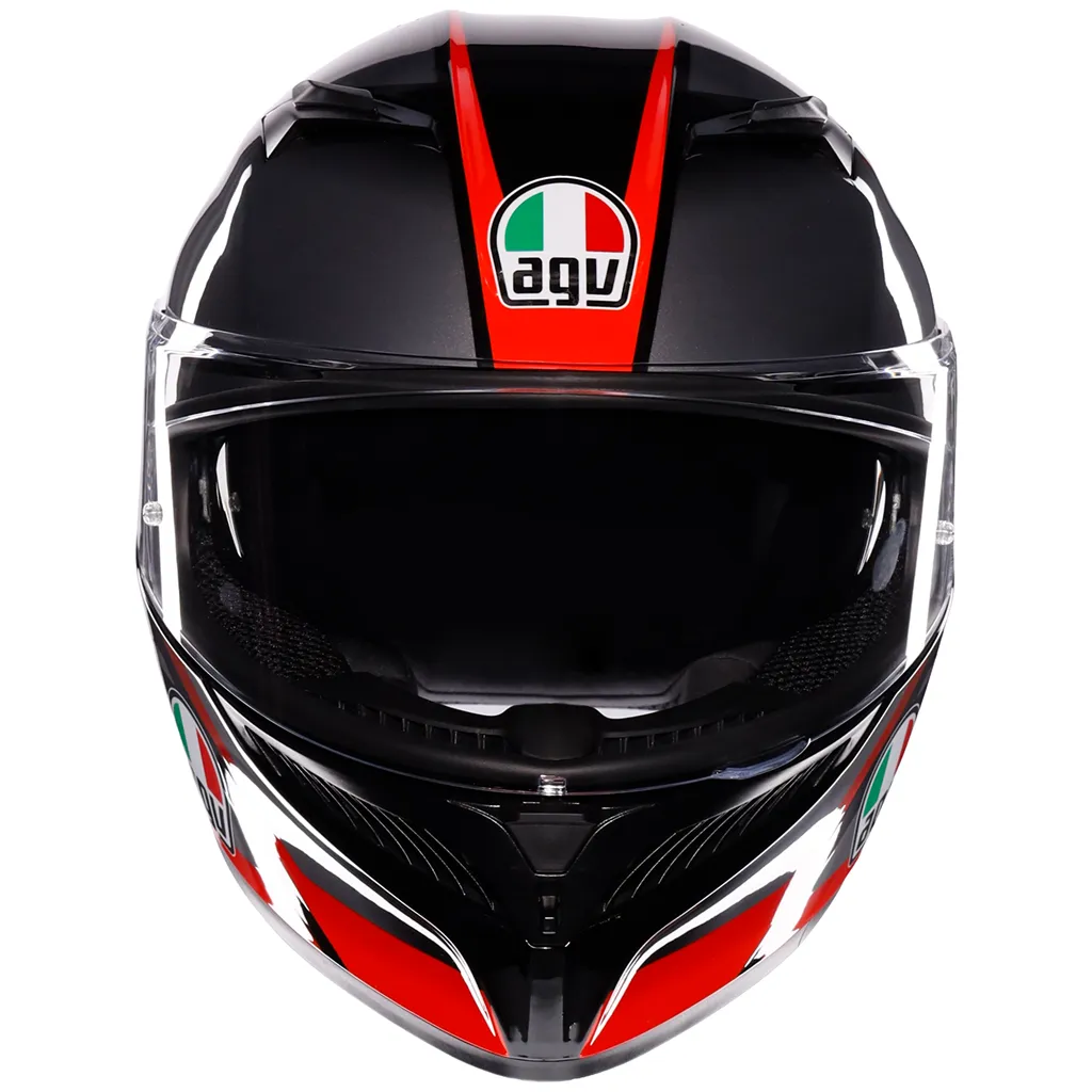 AGV K3 Striga - Matt Black / Grey / Red