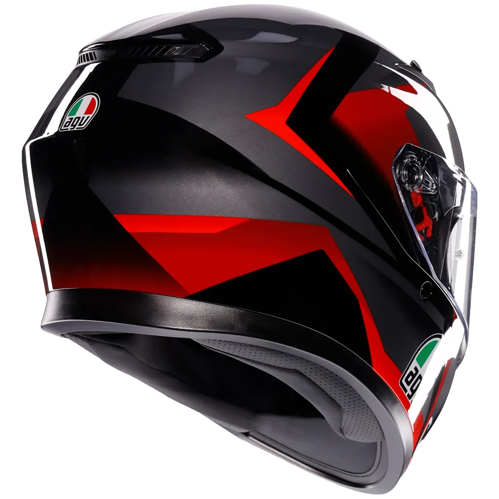 AGV K3 Striga - Matt Black / Grey / Red