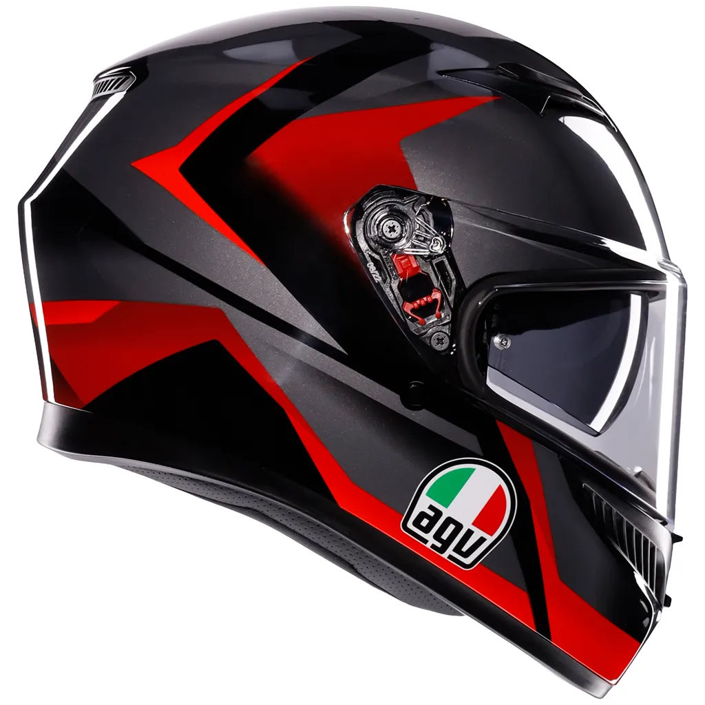 AGV K3 Striga - Matt Black / Grey / Red