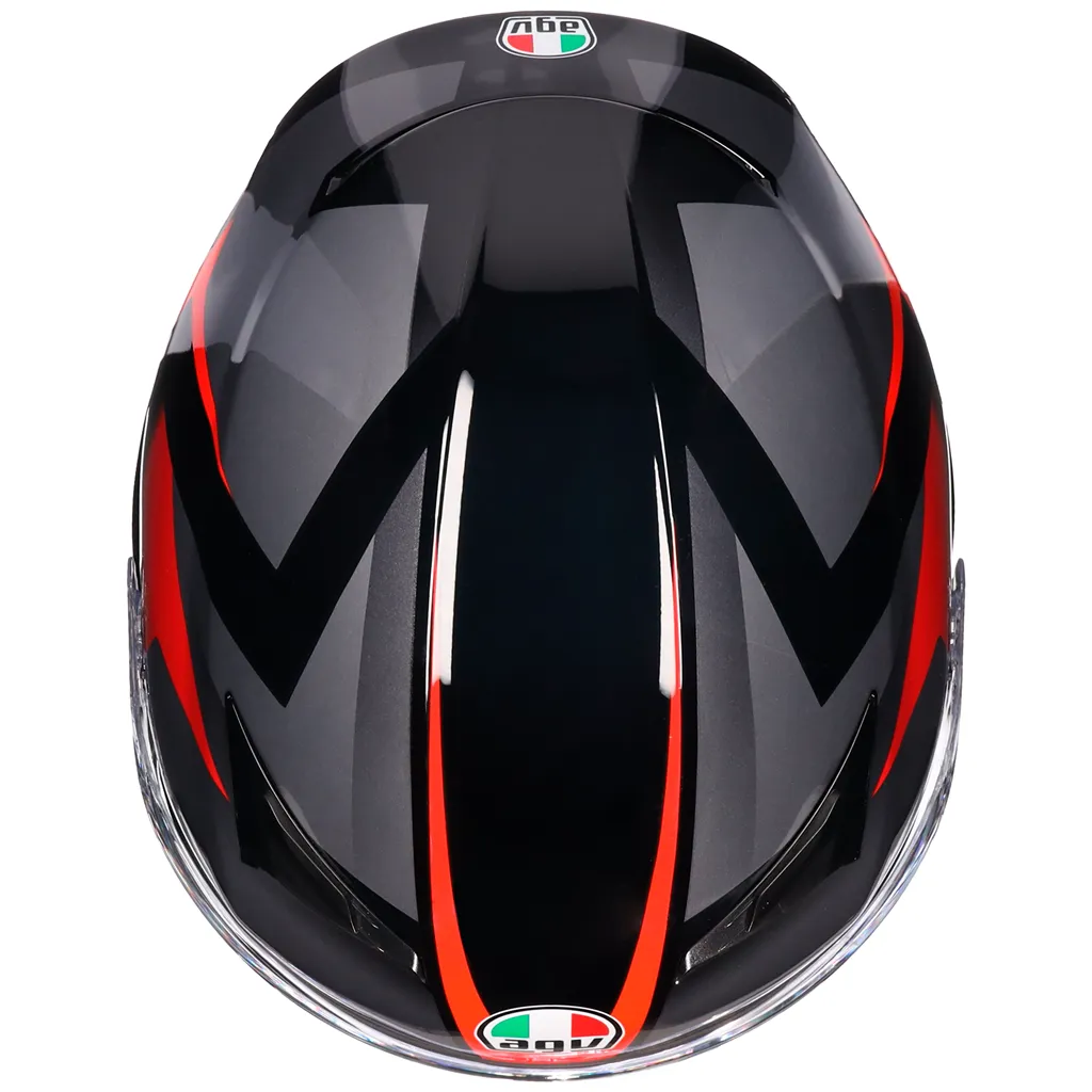 AGV K3 Striga - Matt Black / Grey / Red