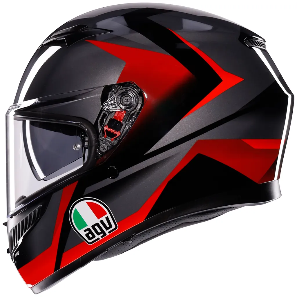 AGV K3 Striga - Matt Black / Grey / Red