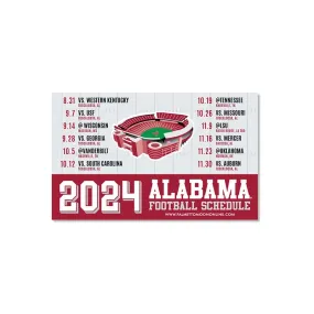 Alabama 2024 Football Schedule Magnet