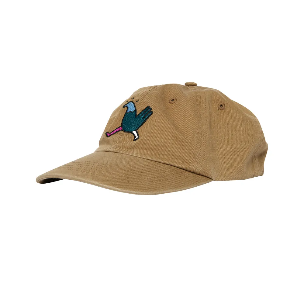 annoyed chicken 6 panel hat (khaki)