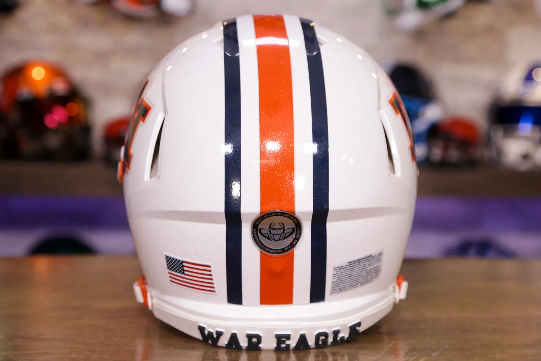 Auburn Tigers Riddell Speed Authentic Helmet - GG Edition 00268