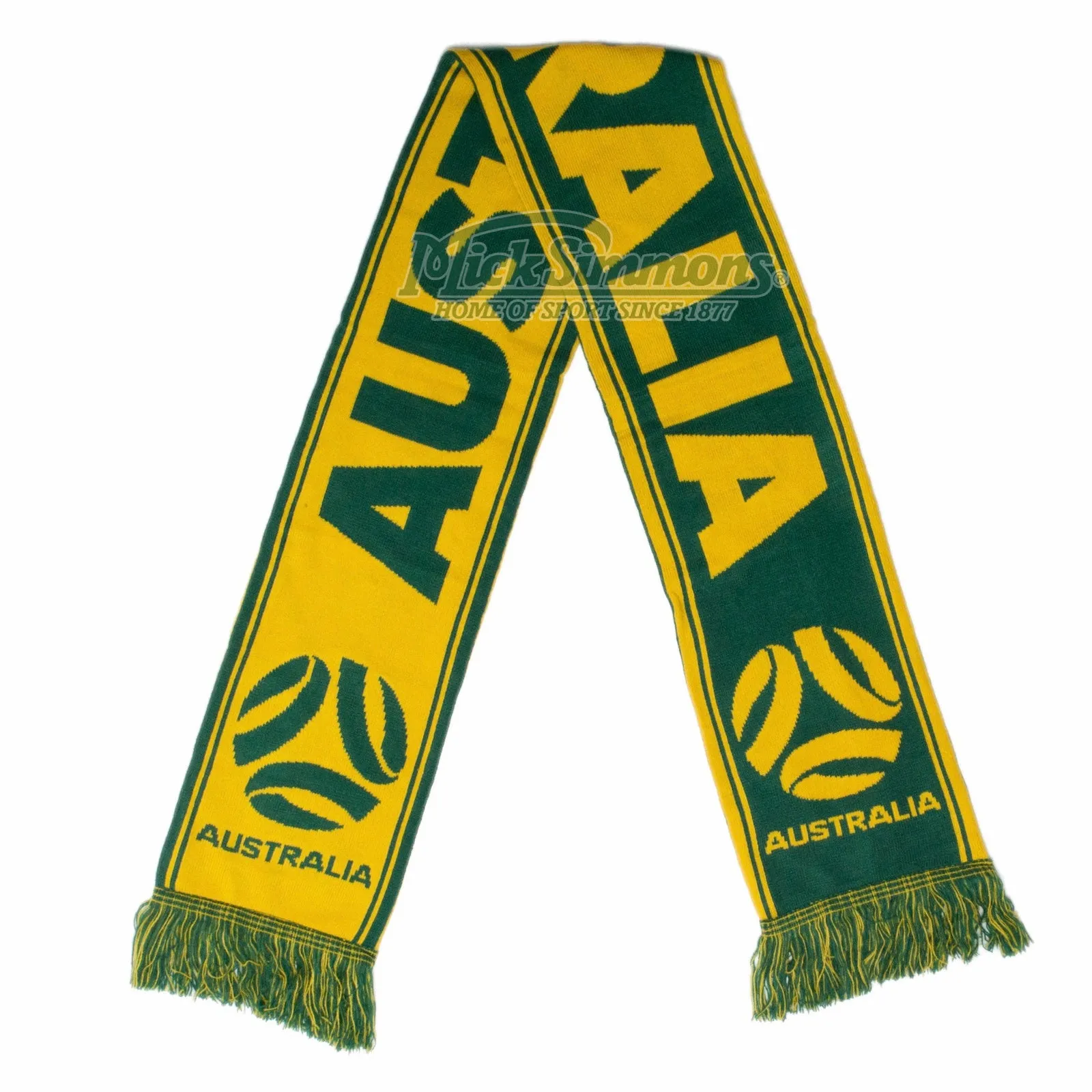 Australia Socceroos / Matildas Jacquard Scarf Football Soccer FFA Logo