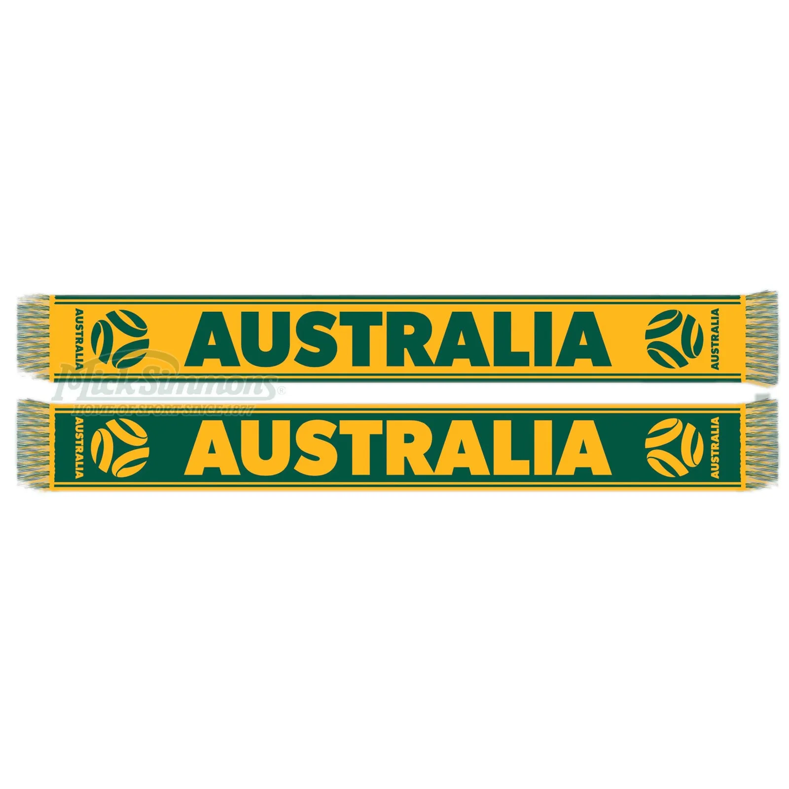 Australia Socceroos / Matildas Jacquard Scarf Football Soccer FFA Logo