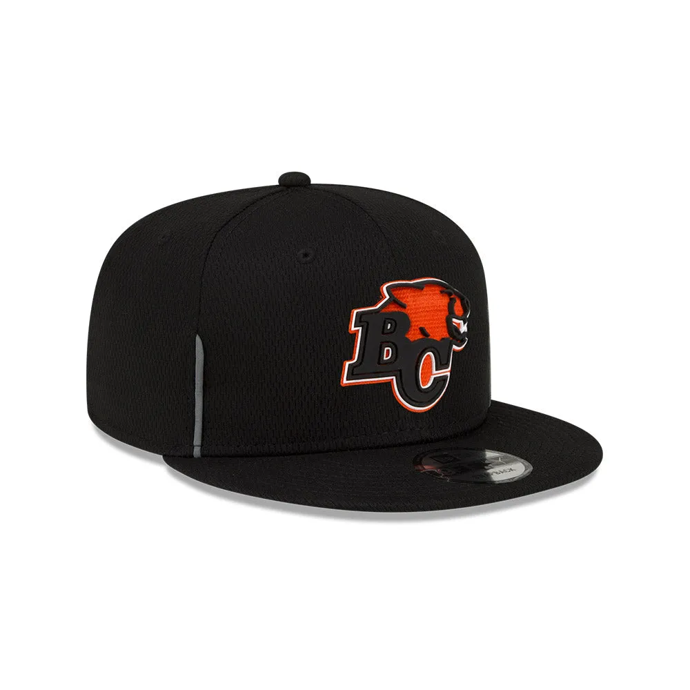 BC Lions CFL Football New Era Sideline 9Fifty Black Snapback Cap Hat