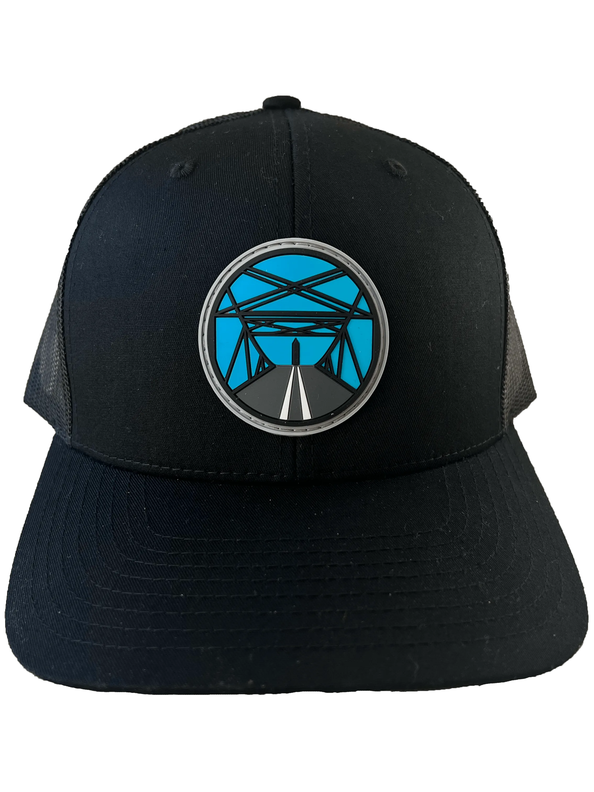 Beach Bound Mesh Snapback Hat (Black)