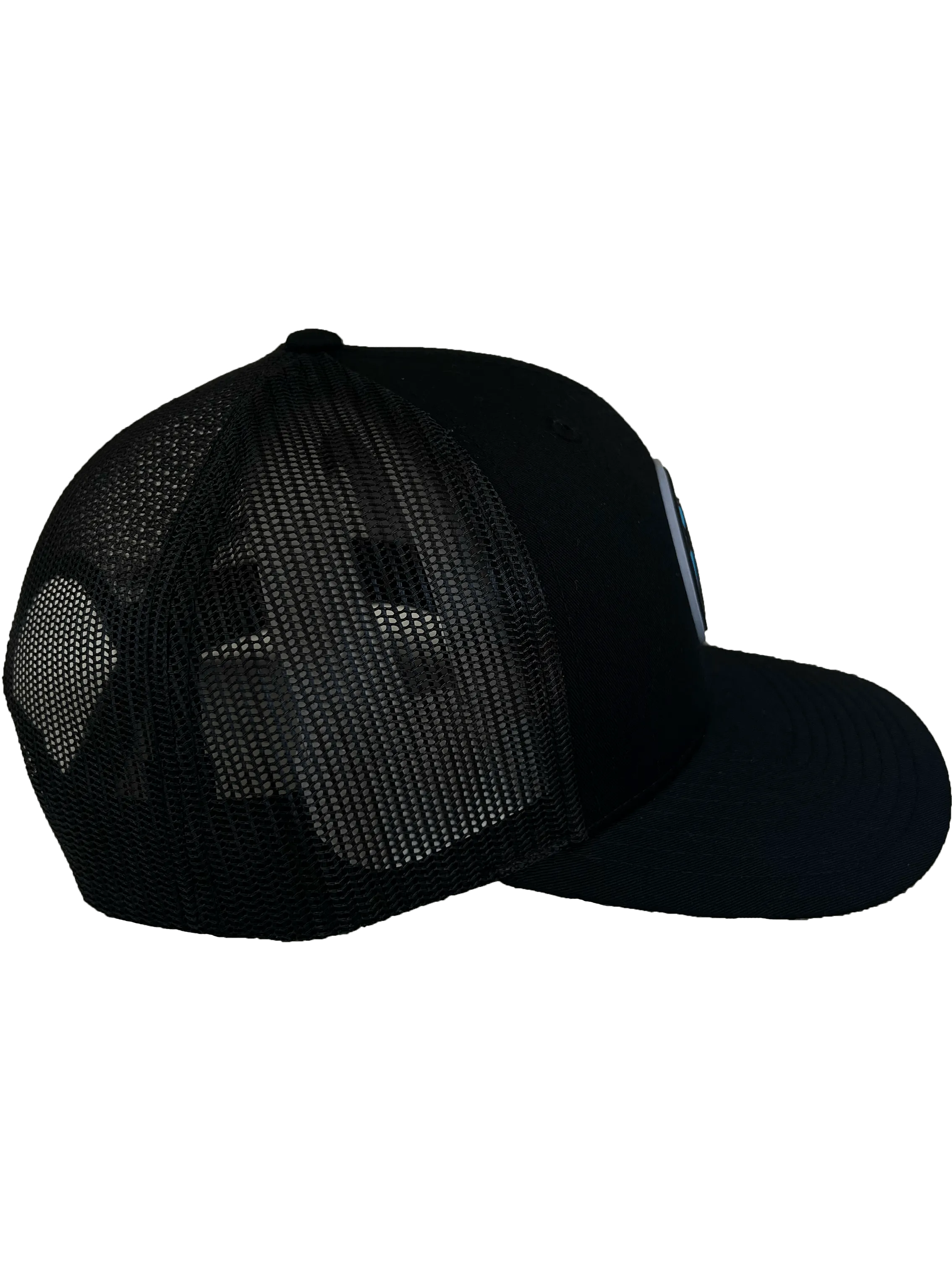 Beach Bound Mesh Snapback Hat (Black)