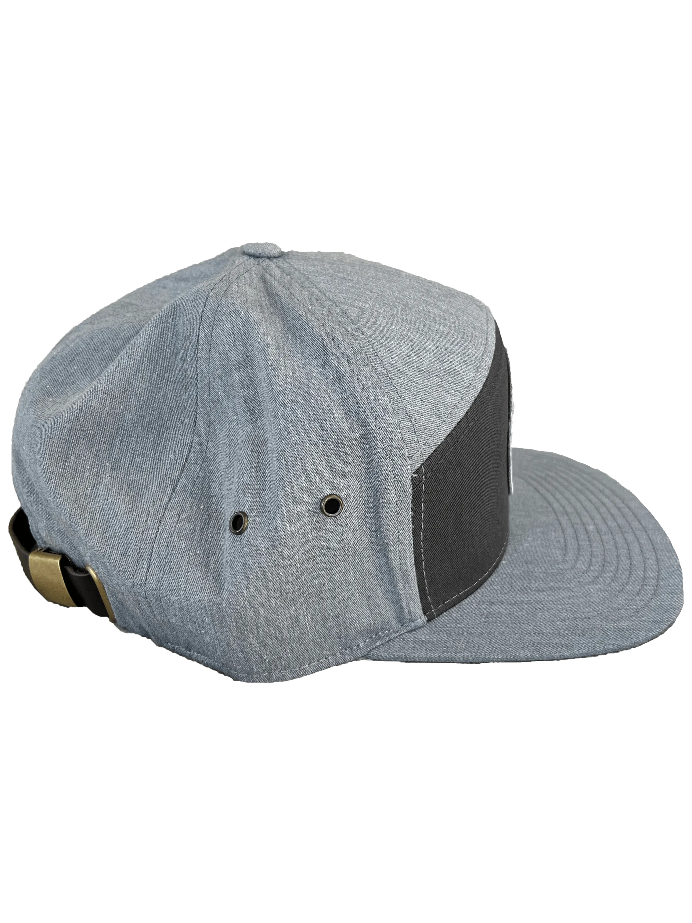 Beach Wave Workman's Strapback Hat (Charcoal & Gray)