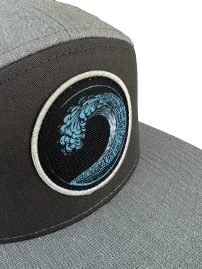 Beach Wave Workman's Strapback Hat (Charcoal & Gray)