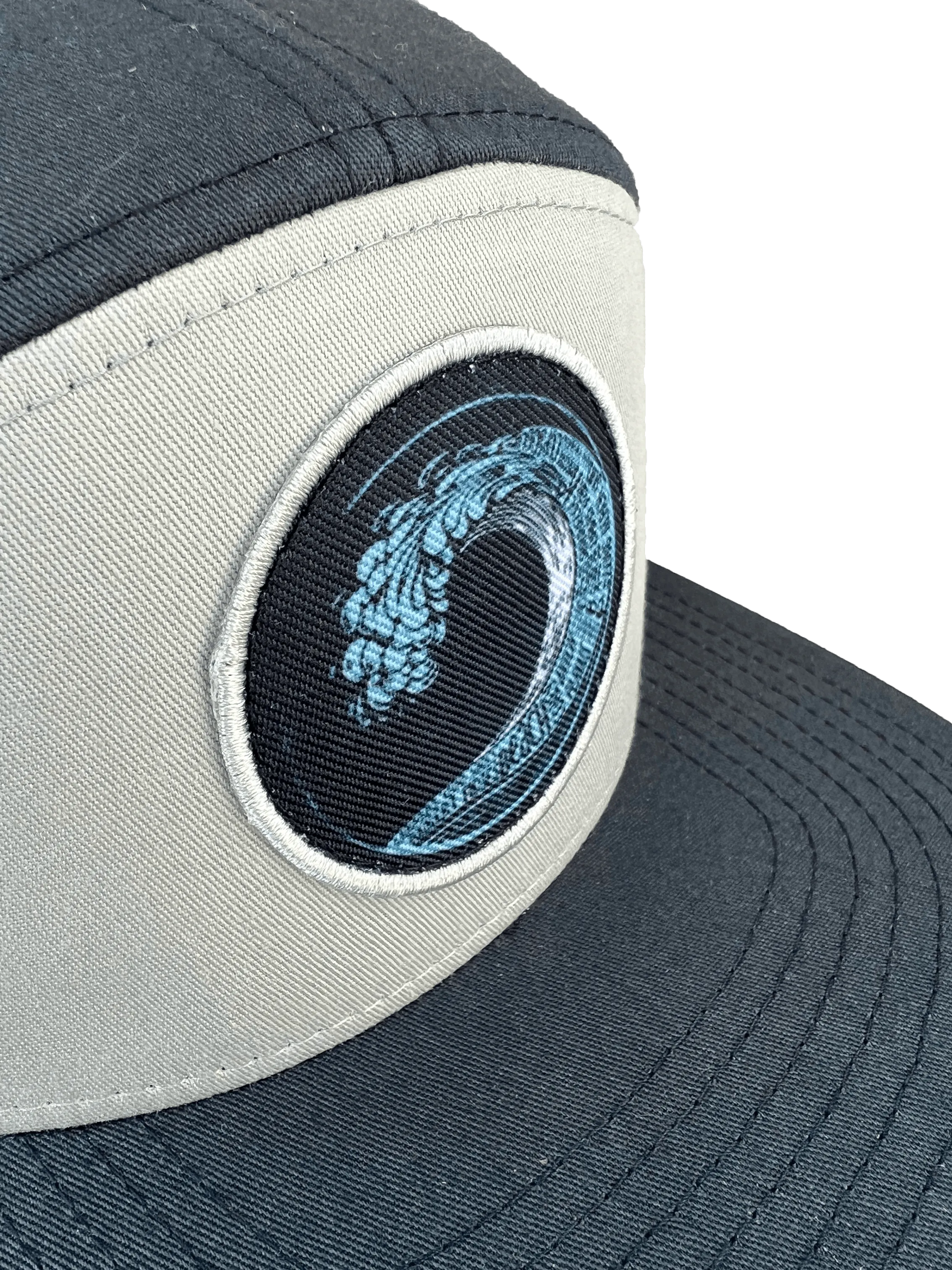 Beach Wave Workman's Strapback Hat (Pigeon & Navy)