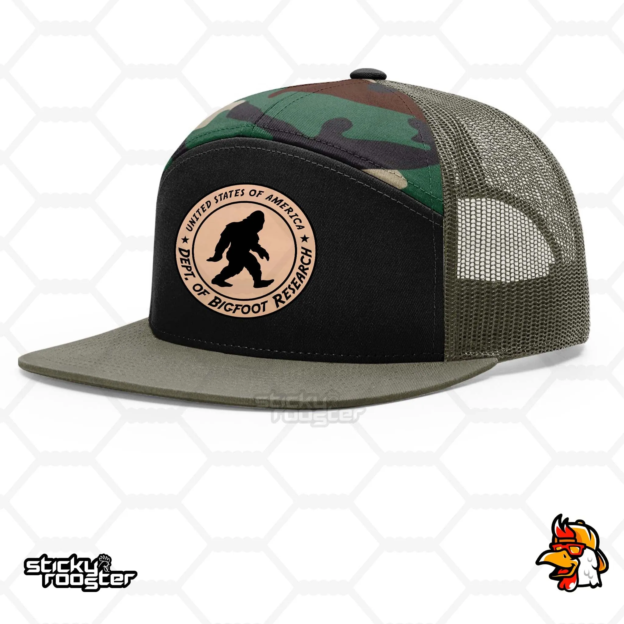 Bigfoot Research Leather Patch hat