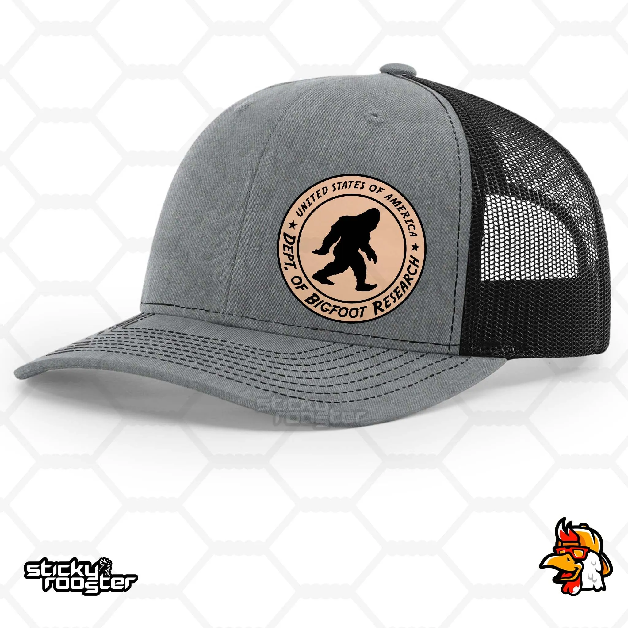 Bigfoot Research Leather Patch hat