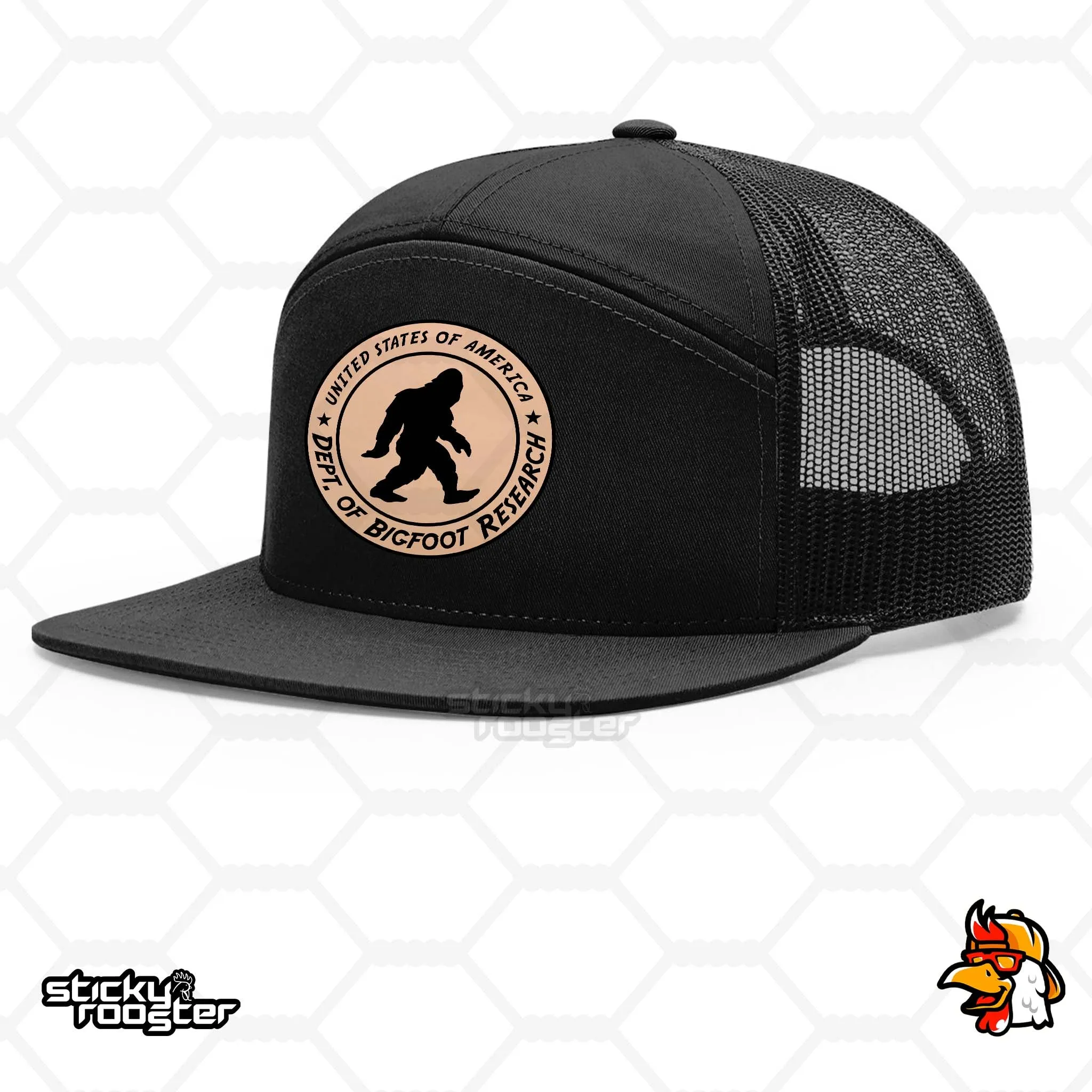 Bigfoot Research Leather Patch hat