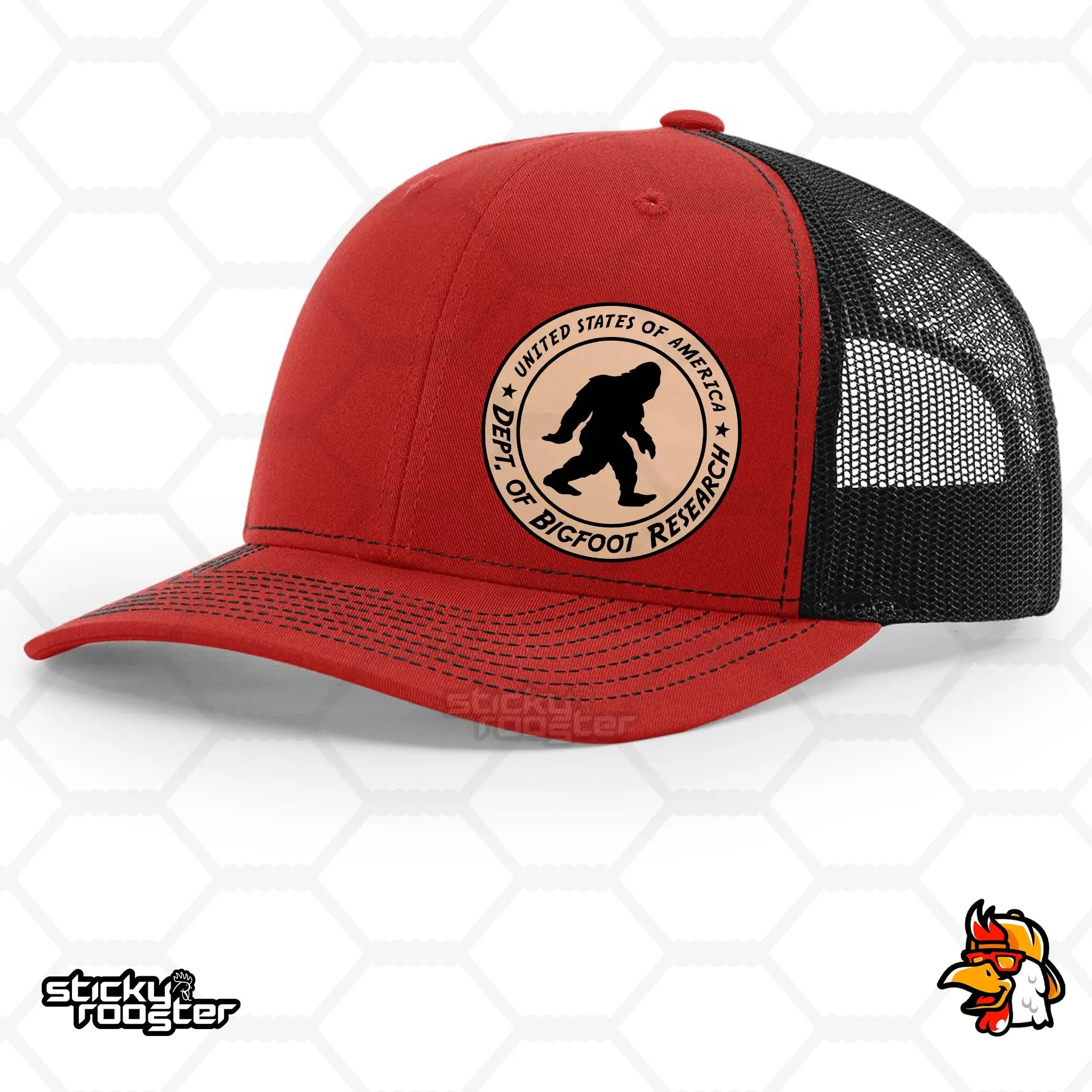 Bigfoot Research Leather Patch hat