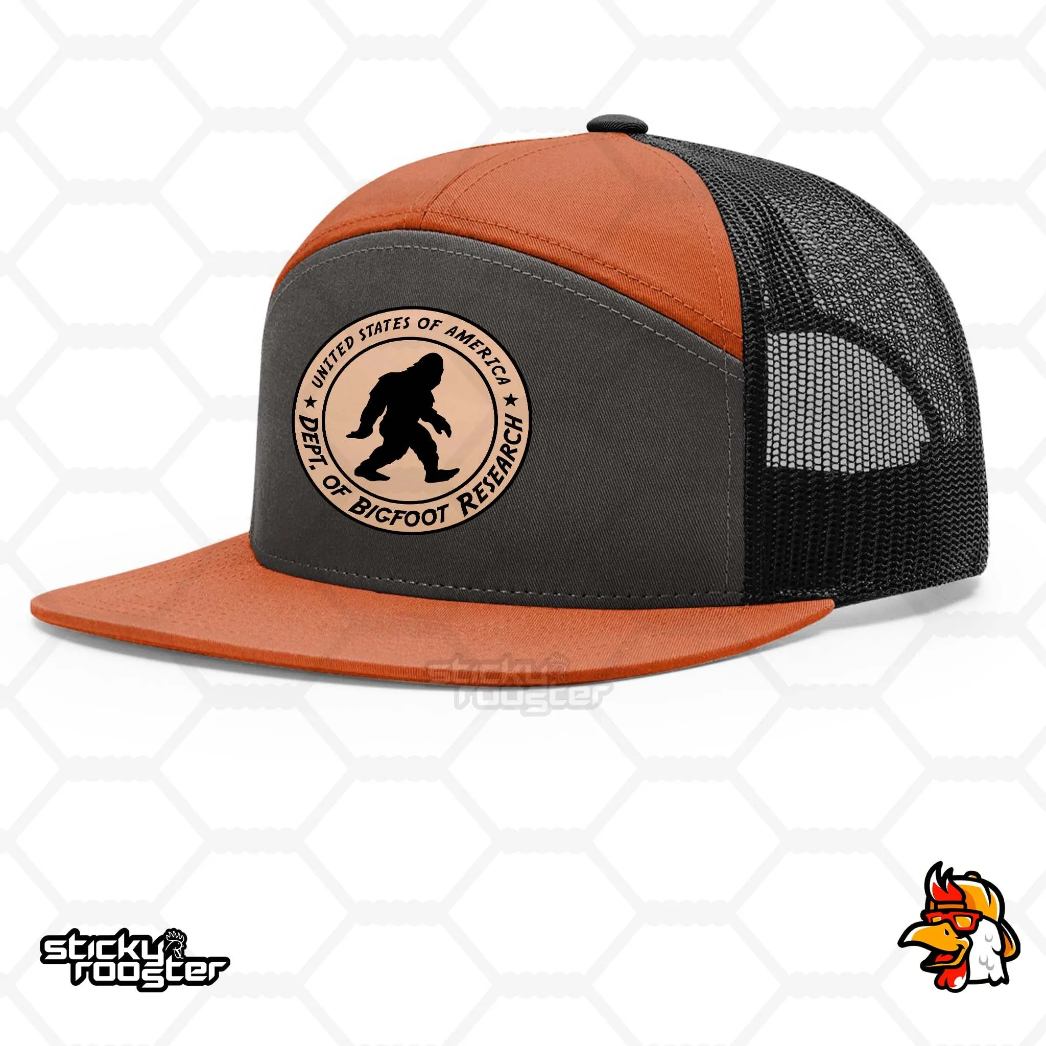 Bigfoot Research Leather Patch hat