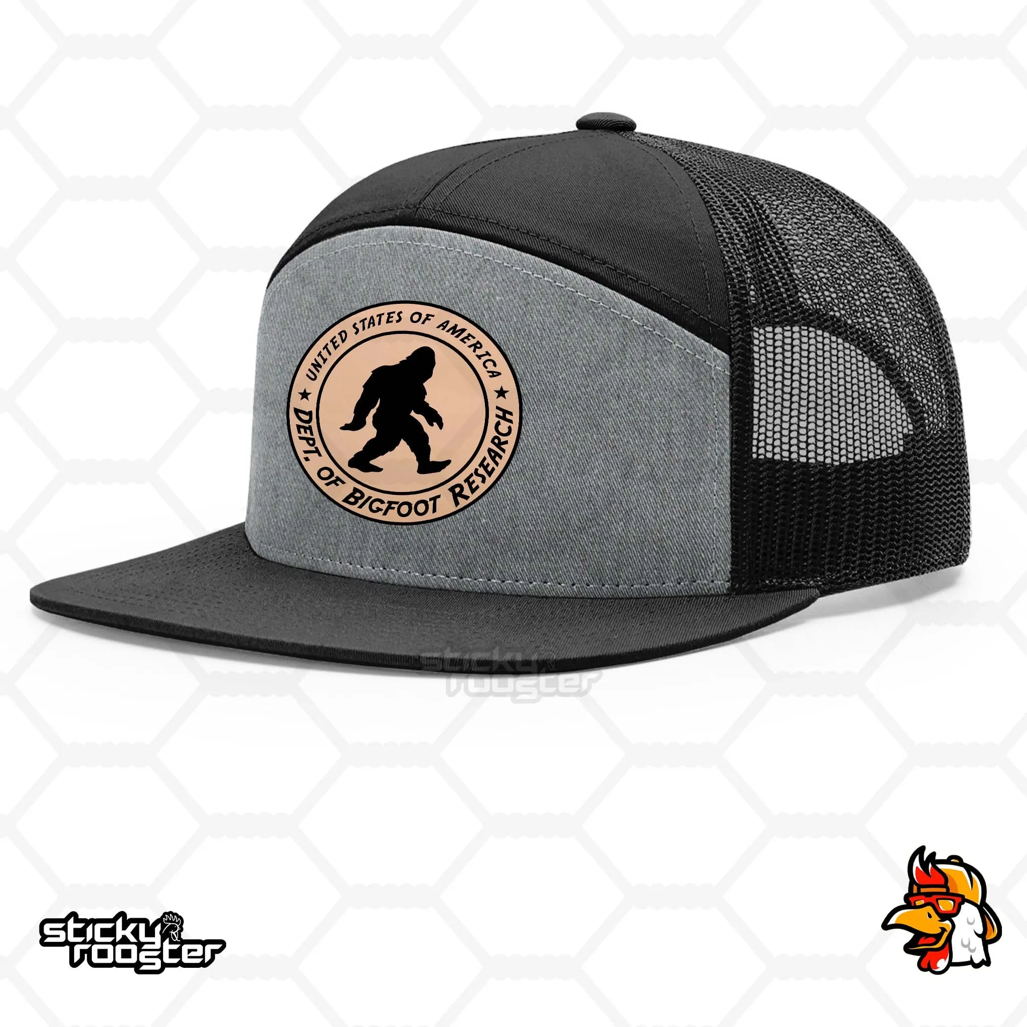 Bigfoot Research Leather Patch hat