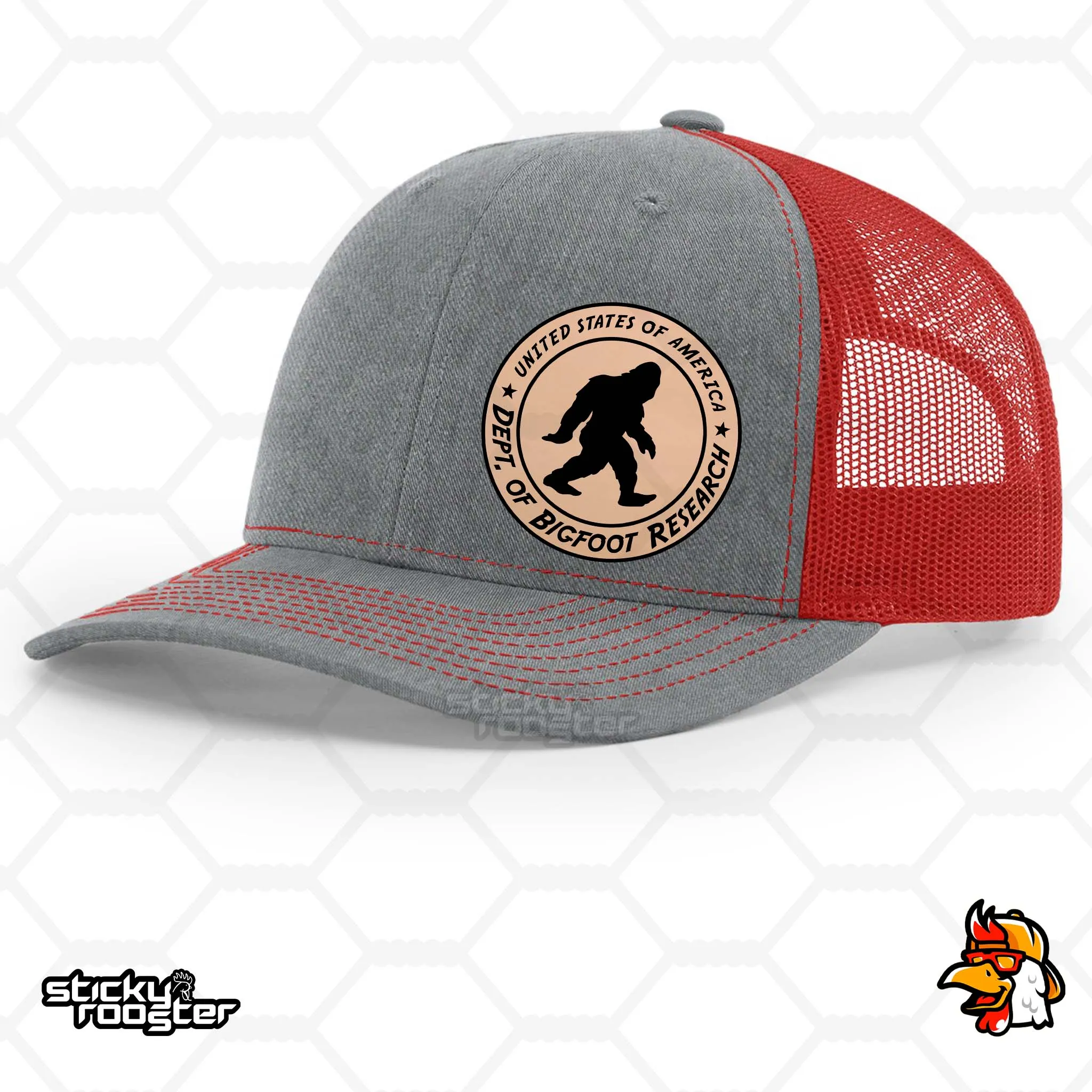 Bigfoot Research Leather Patch hat