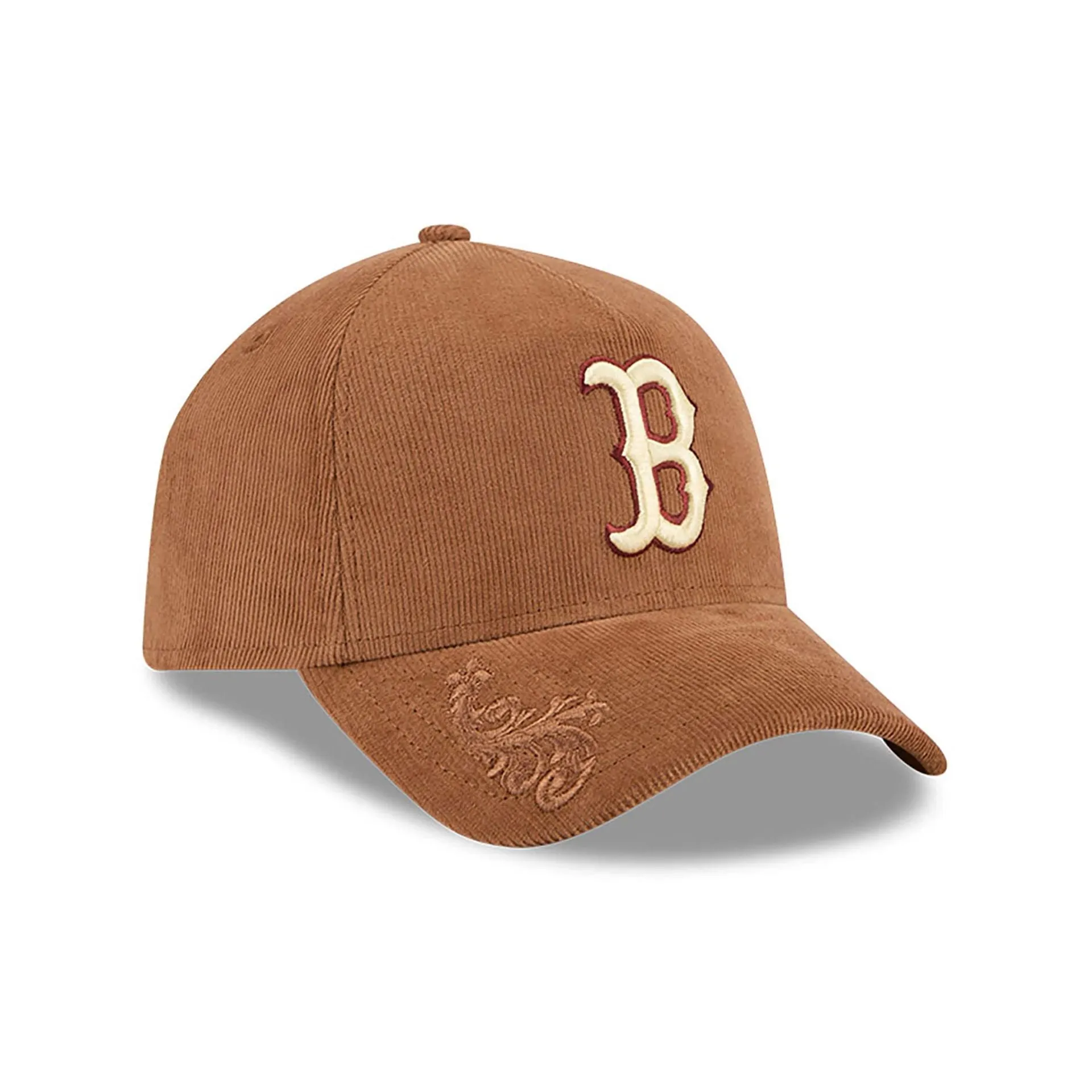 Boston Red Sox Ornamental Cord Brown 9FORTY A-Frame Adjustable Cap