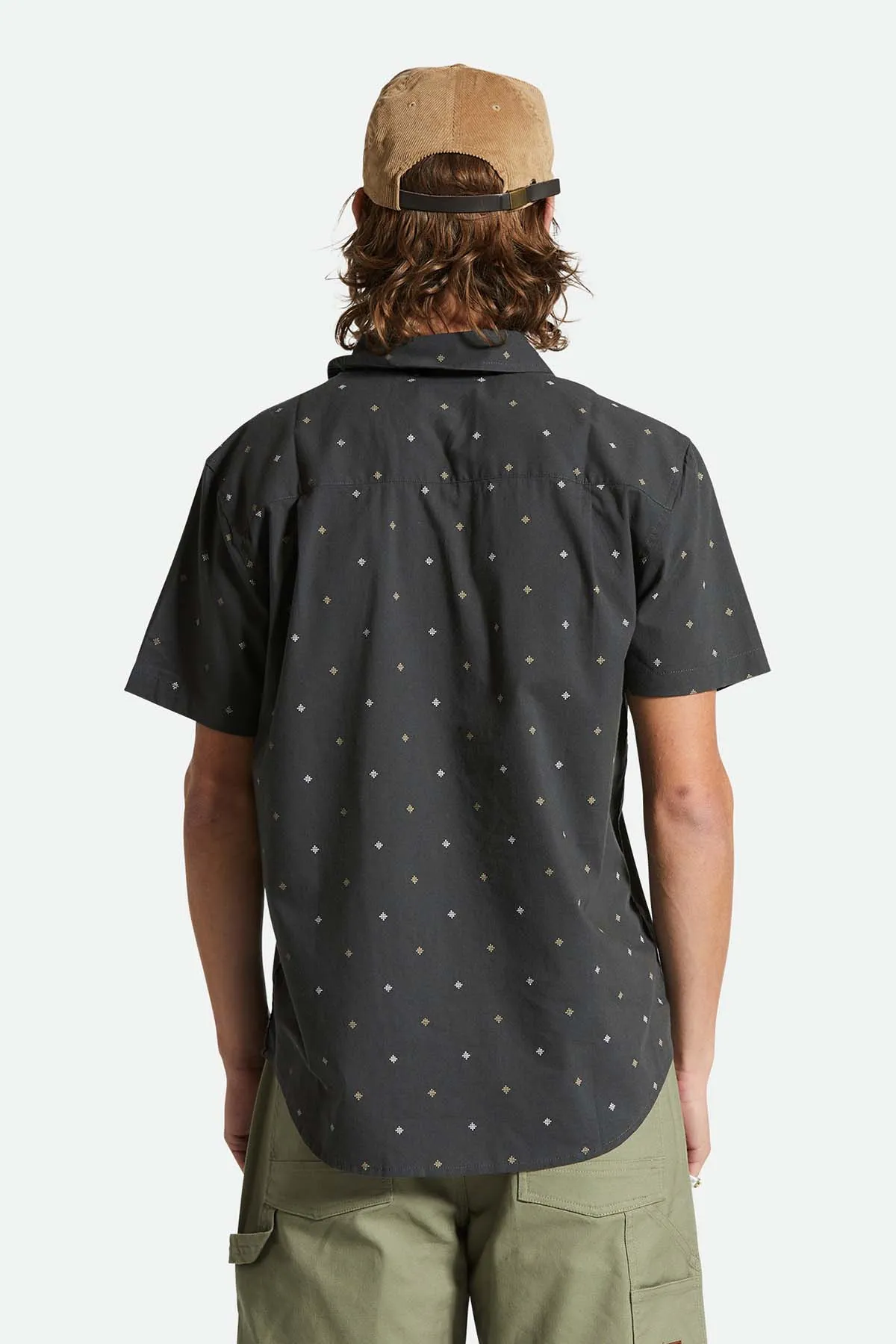 CHARTER PRINT SS Washed Black Pyramid