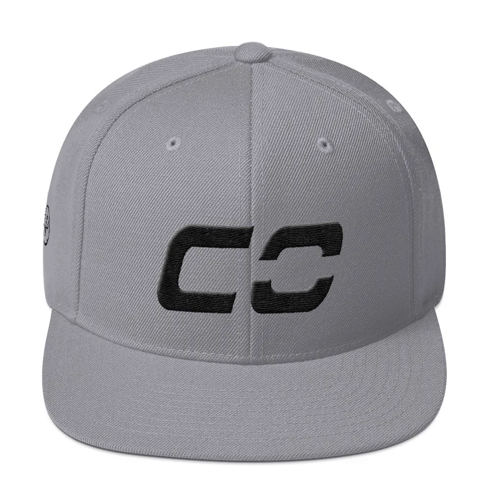 Colorado - Flat Brim Hat - Black Embroidery - CO - Many Hat Color Options Available