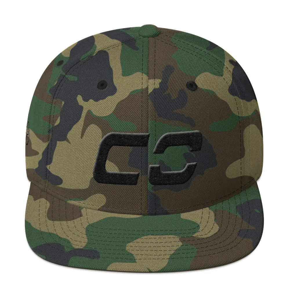 Colorado - Flat Brim Hat - Black Embroidery - CO - Many Hat Color Options Available