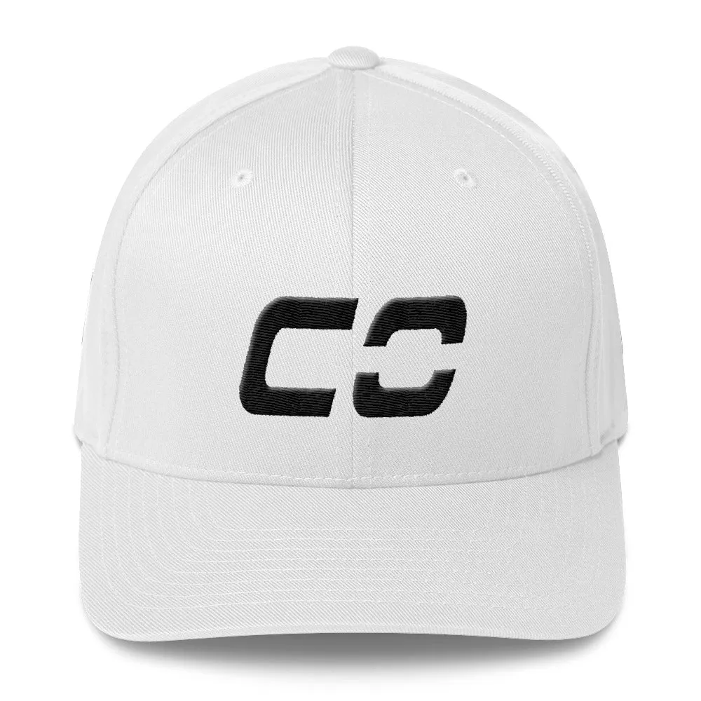 Colorado - Structured Twill Cap - Black Embroidery - CO - Many Hat Color Options Available