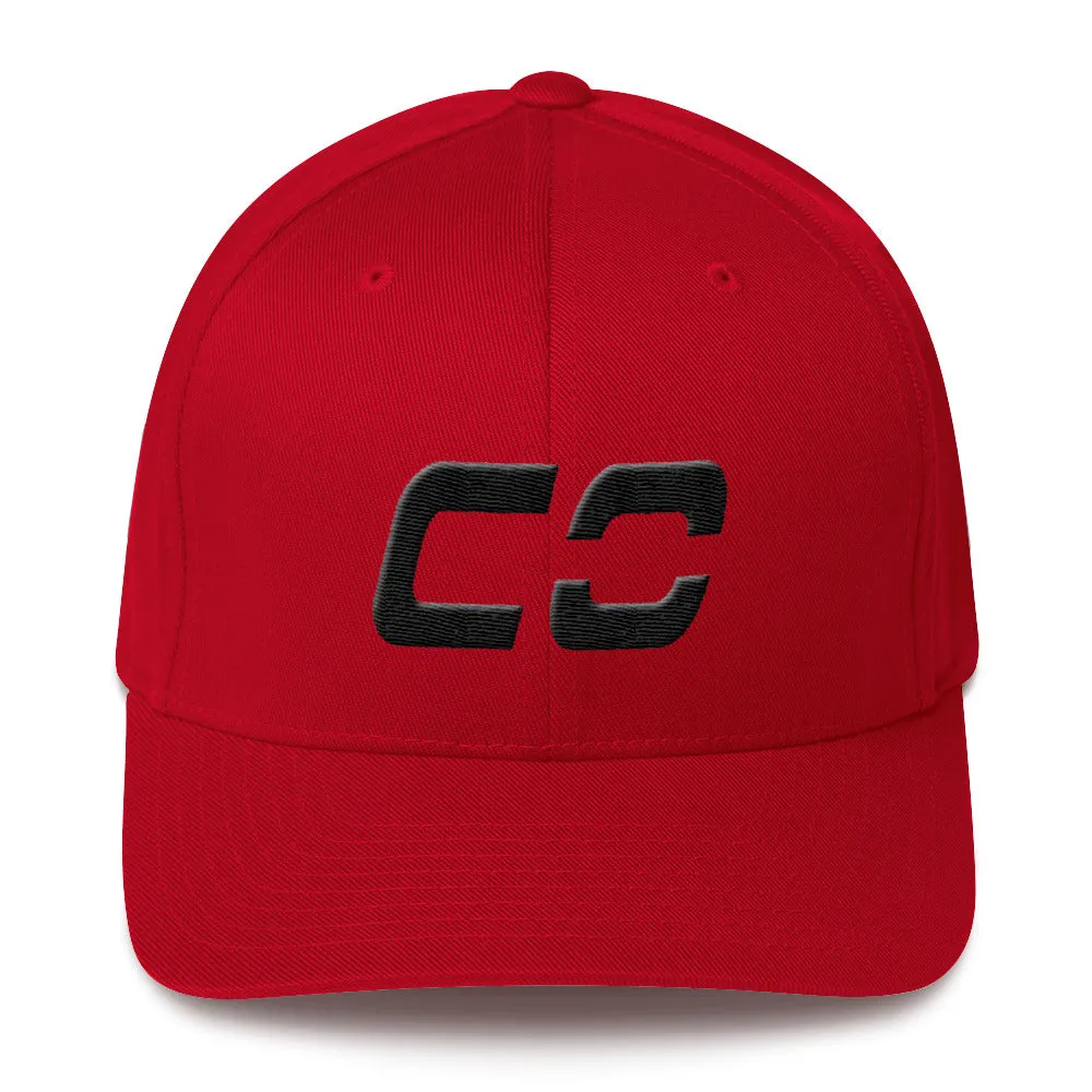 Colorado - Structured Twill Cap - Black Embroidery - CO - Many Hat Color Options Available