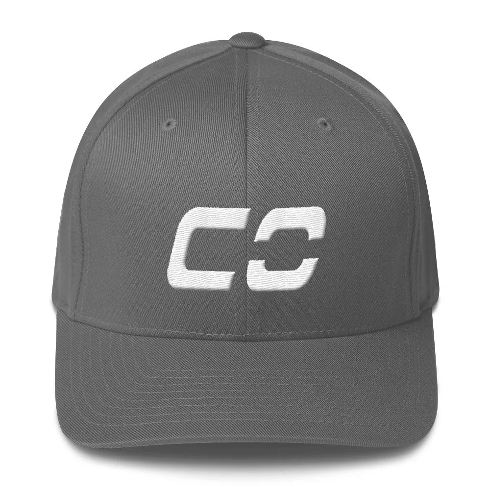 Colorado - Structured Twill Cap - White Embroidery - CO - Many Hat Color Options Available