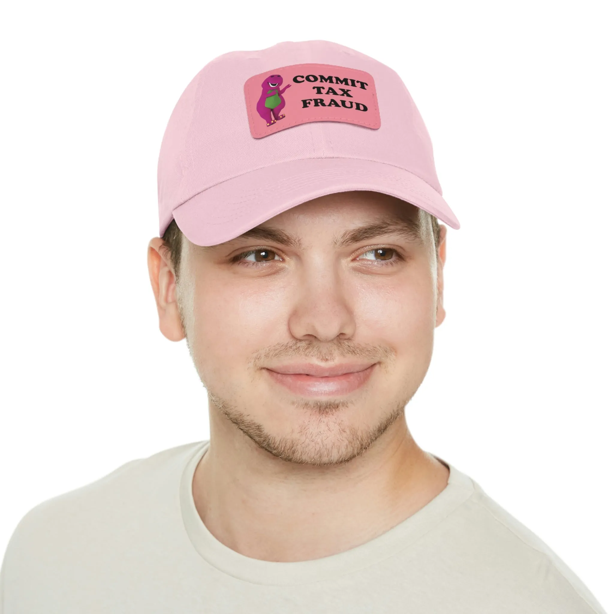 Commit Tax Fraud Dad Hat with Leather Patch