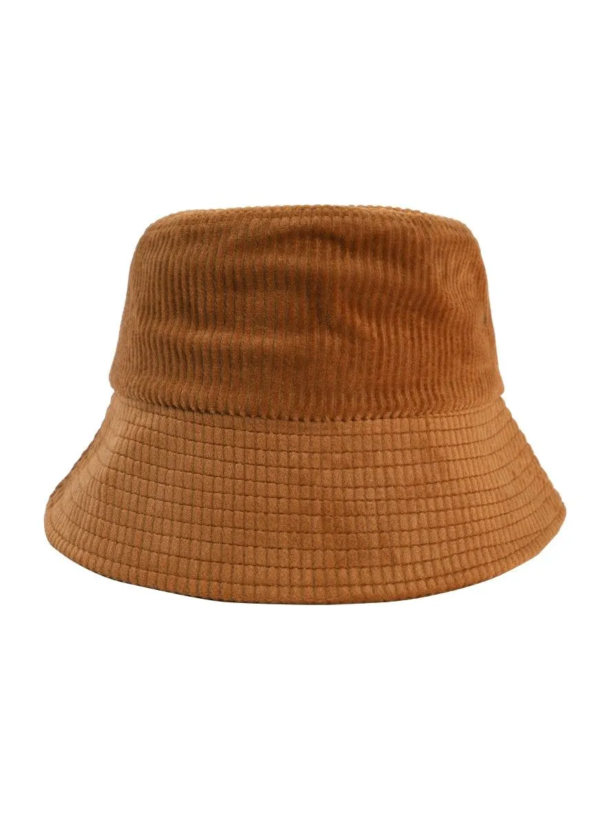 Earthy Wonder corduroy bucket hat