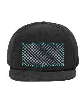 Embroidered Corduroy Snapback Hats