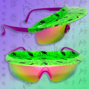 Gecko Visor Shades Neon Green