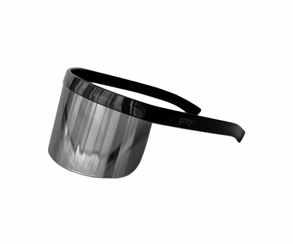 Grey  Sun Visor Shades (Orion Silver) Black