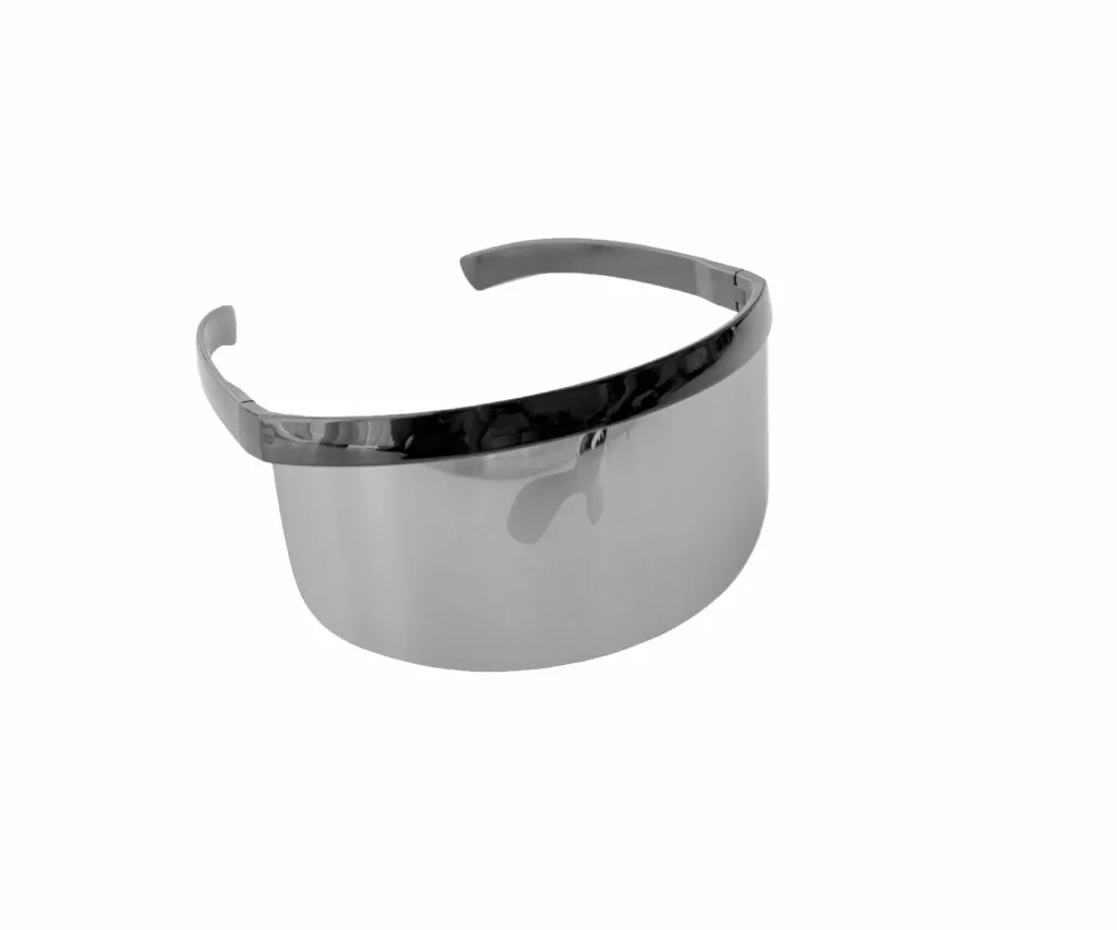 Grey  Sun Visor Shades (Orion Silver) Black