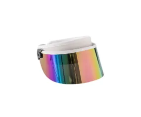 Grey  UV Protect Sun Visor White (Half Rainbow)