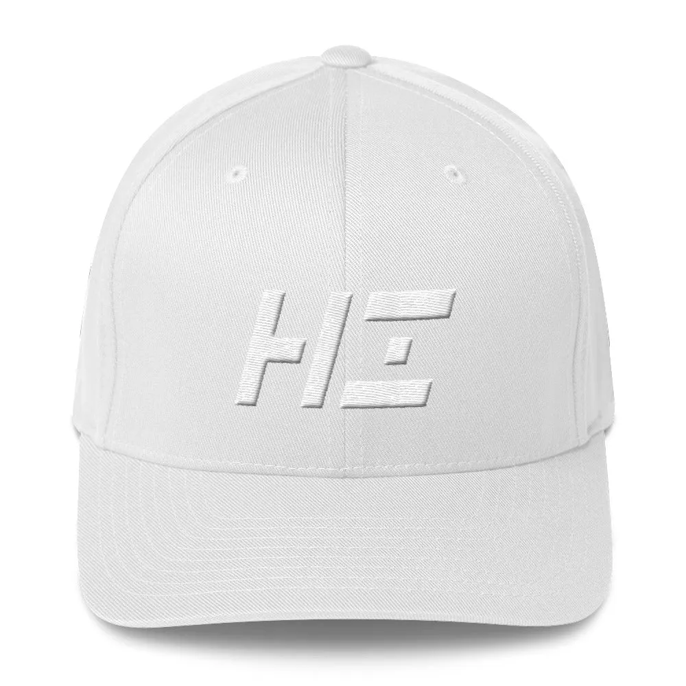 Hawaii - Structured Twill Cap - White Embroidery - HI - Many Hat Color Options Available