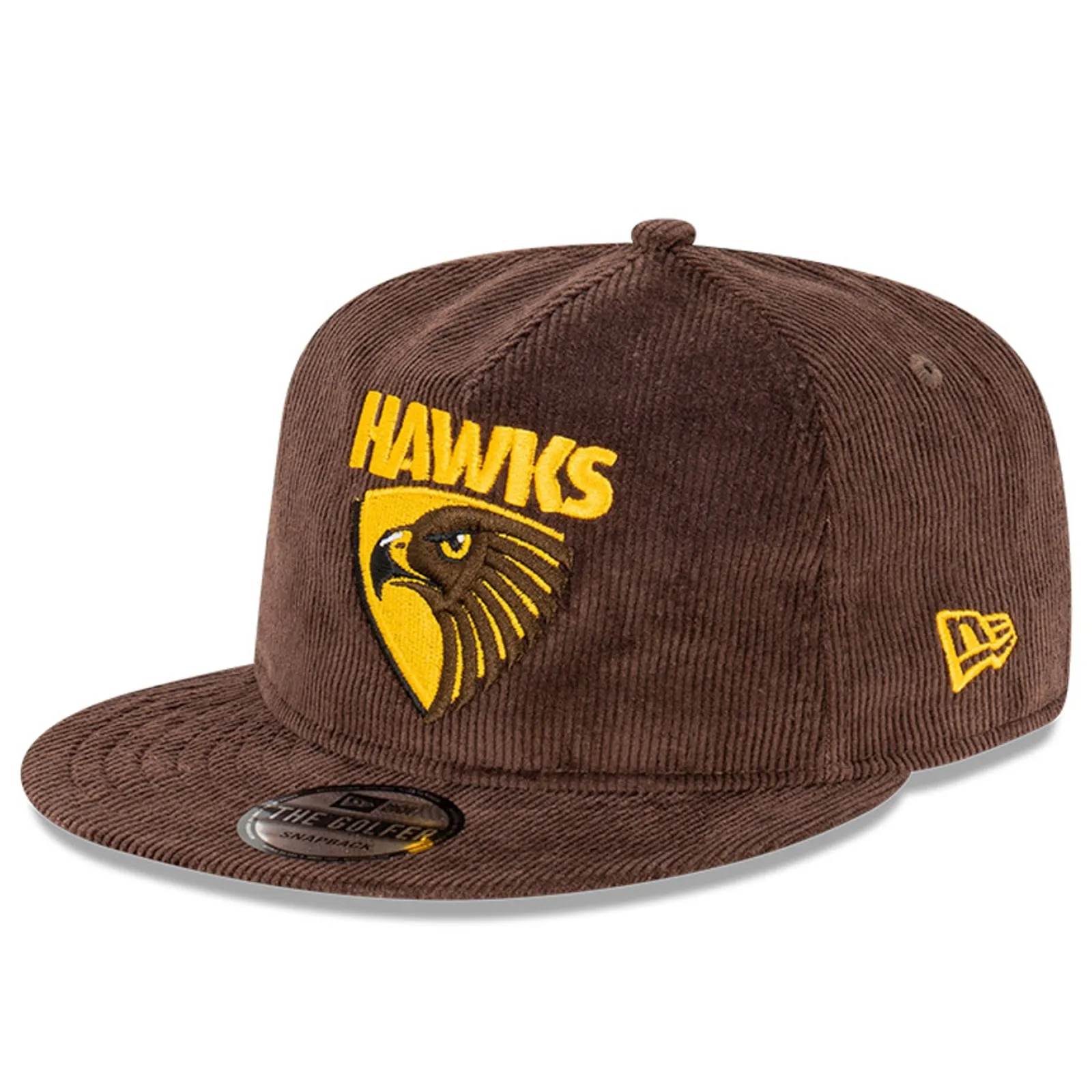 Hawthorn Hawks Official Team Colours Corduroy The Golfer Snapback AFL by New Era