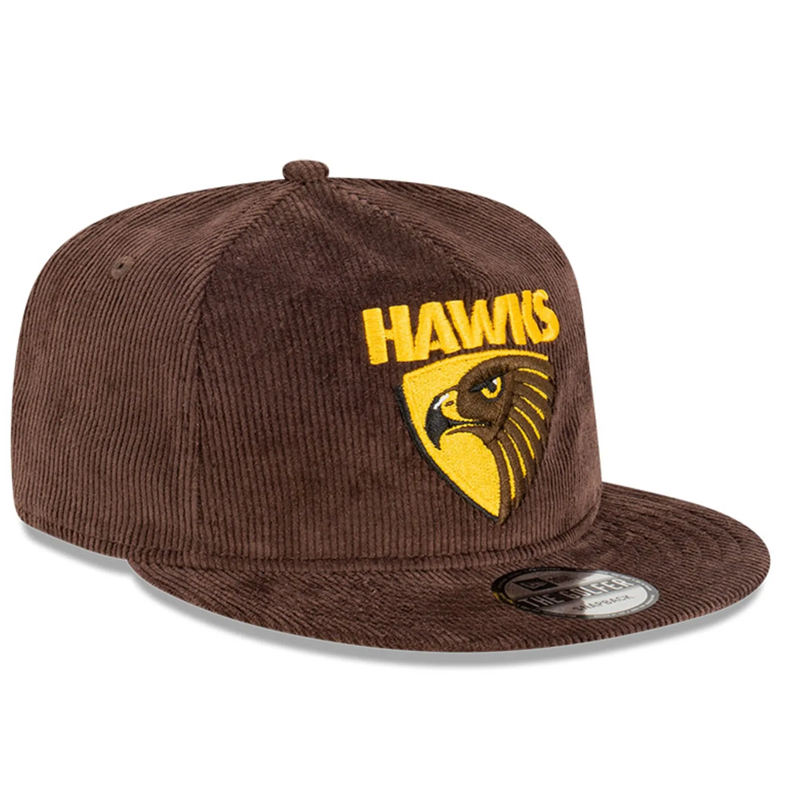 Hawthorn Hawks Official Team Colours Corduroy The Golfer Snapback AFL by New Era