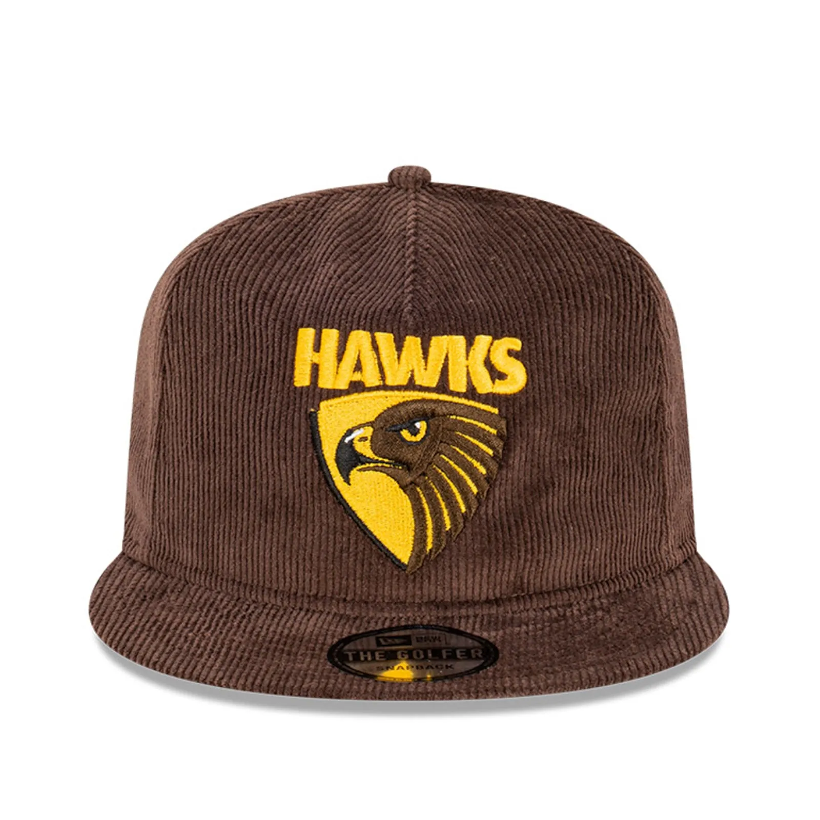 Hawthorn Hawks Official Team Colours Corduroy The Golfer Snapback AFL by New Era