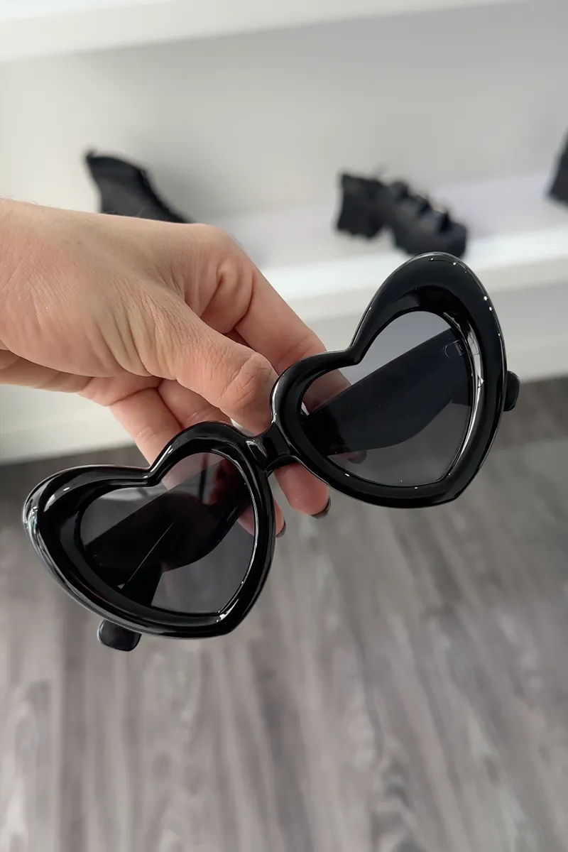 Heart Chunky Sun Glasses