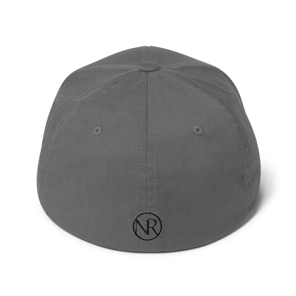 Indiana - Structured Twill Cap - Black Embroidery - IN - Many Hat Color Options Available