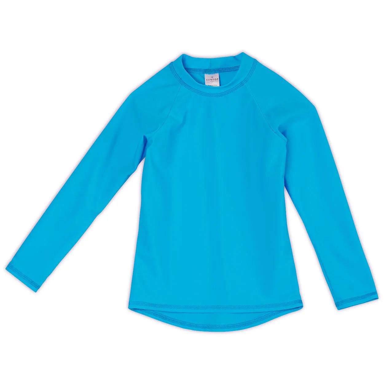 Island Blue Kids Long Sleeve Rash Guard Top UPF 50 