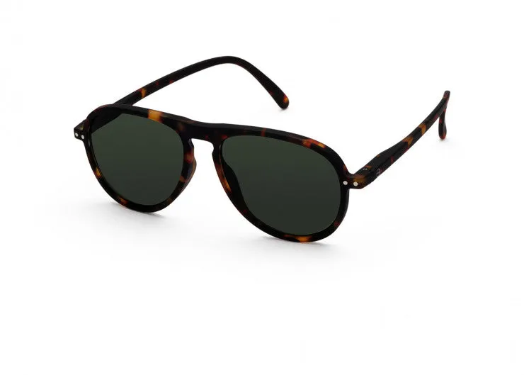 Izipizi Sun #I tortoise - green lenses